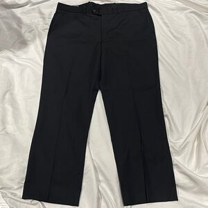 Wool Mens black formal pants trousers